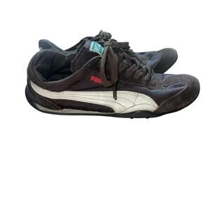 Vintage Y2K Brown Cream Puma Shoes Sneakers Size 7.5